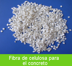 Fibra de celulosa para el concreto