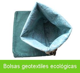 Bolsas geotextiles ecológicas