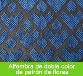 Alfombra de doble color de patrón de flores