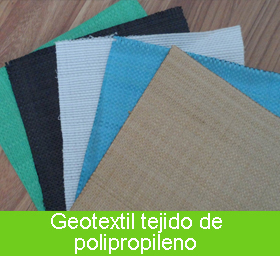 Geotextil tejido de polipropileno