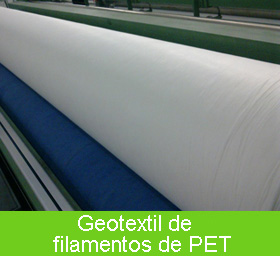 Geotextil de filamentos de PET