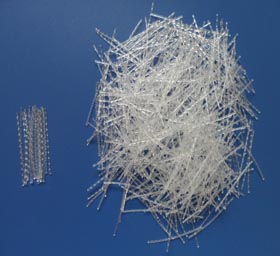 Fibre en polypropylene de forme d'onde