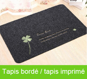 Tapis bordé / tapis imprimé