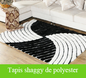 Tapis shaggy de polyester