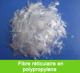 Fibre réticulaire en polypropylene 