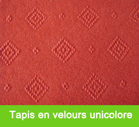 Tapis en velours unicolore